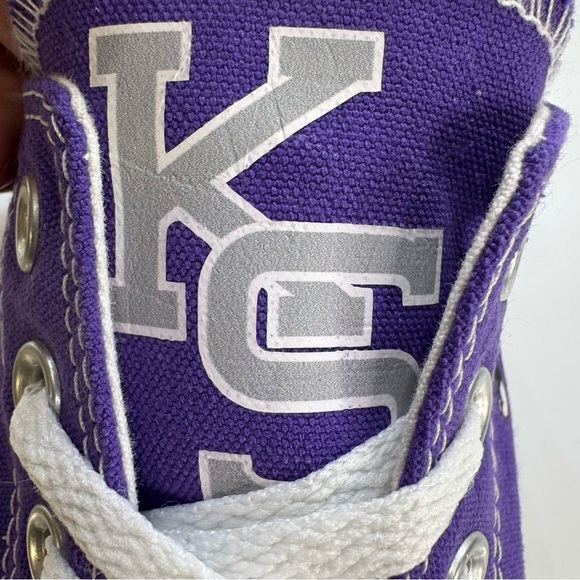 Converse Chuck Taylors Kansas State Wildcats Custom Shoes Women’s Size 8 - Picture 9 of 12